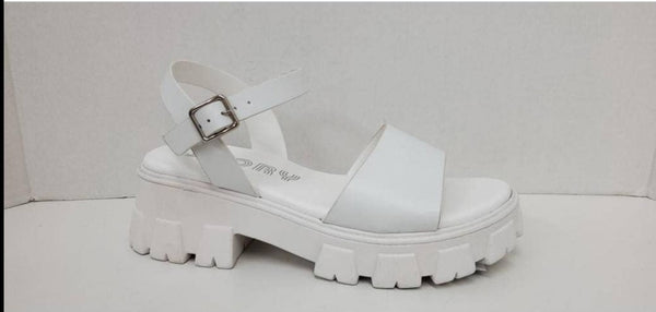 White Heel Sandals - Temu