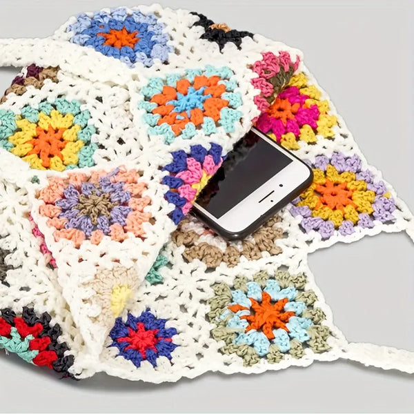 Crochet Shoulder Bag White