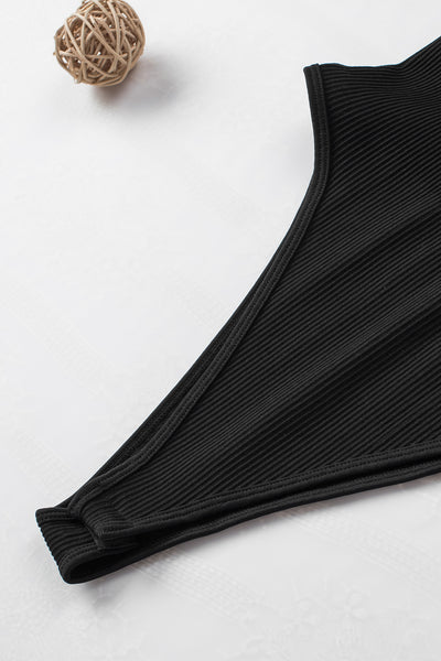Black Sleeveless Bodysuit