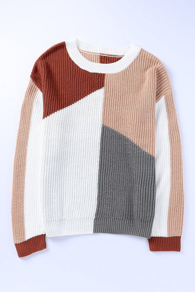 Colorblock Loose Sweater