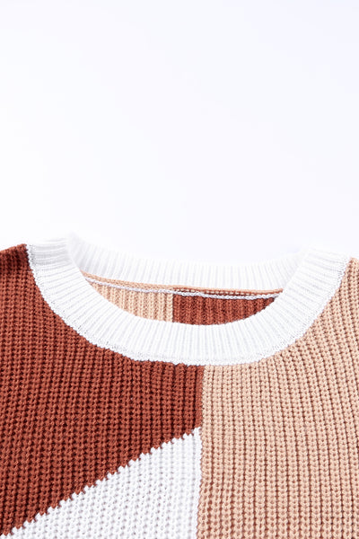 Colorblock Loose Sweater