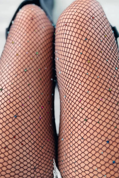Multicolor Fishnet Stockings