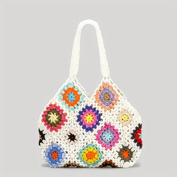 Crochet Shoulder Bag White
