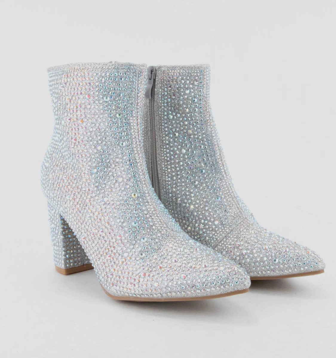 Silver Shimmer Booties