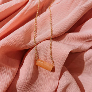 Orange Pendant Necklace
