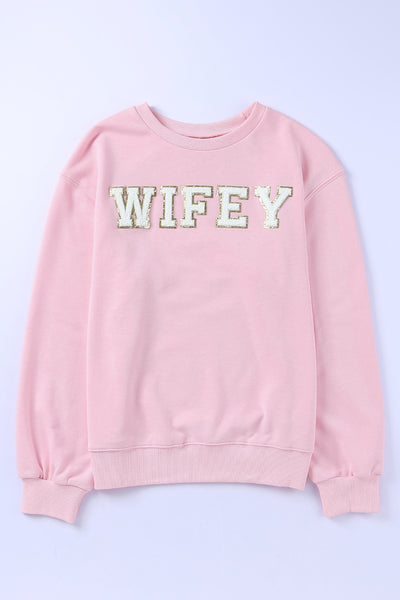 Pink WIFEY Pullover