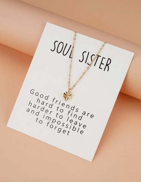 Soul Sister Necklace w/ Message